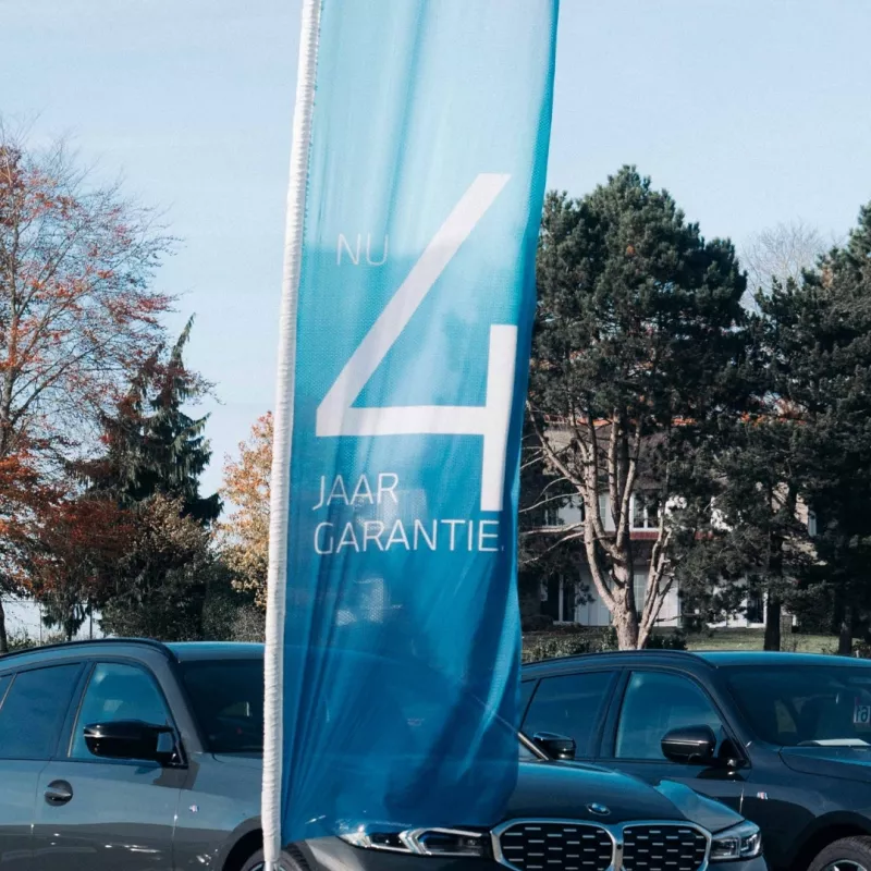 4 jaar garantie vlag